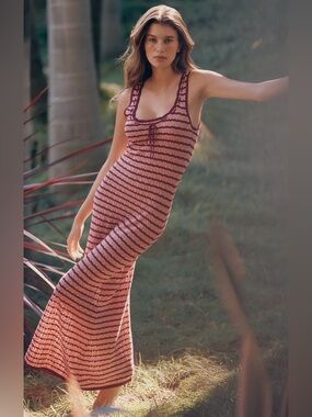 Red Anthropologie Striped Dress for Sale up to 90% Off: Poshmark
